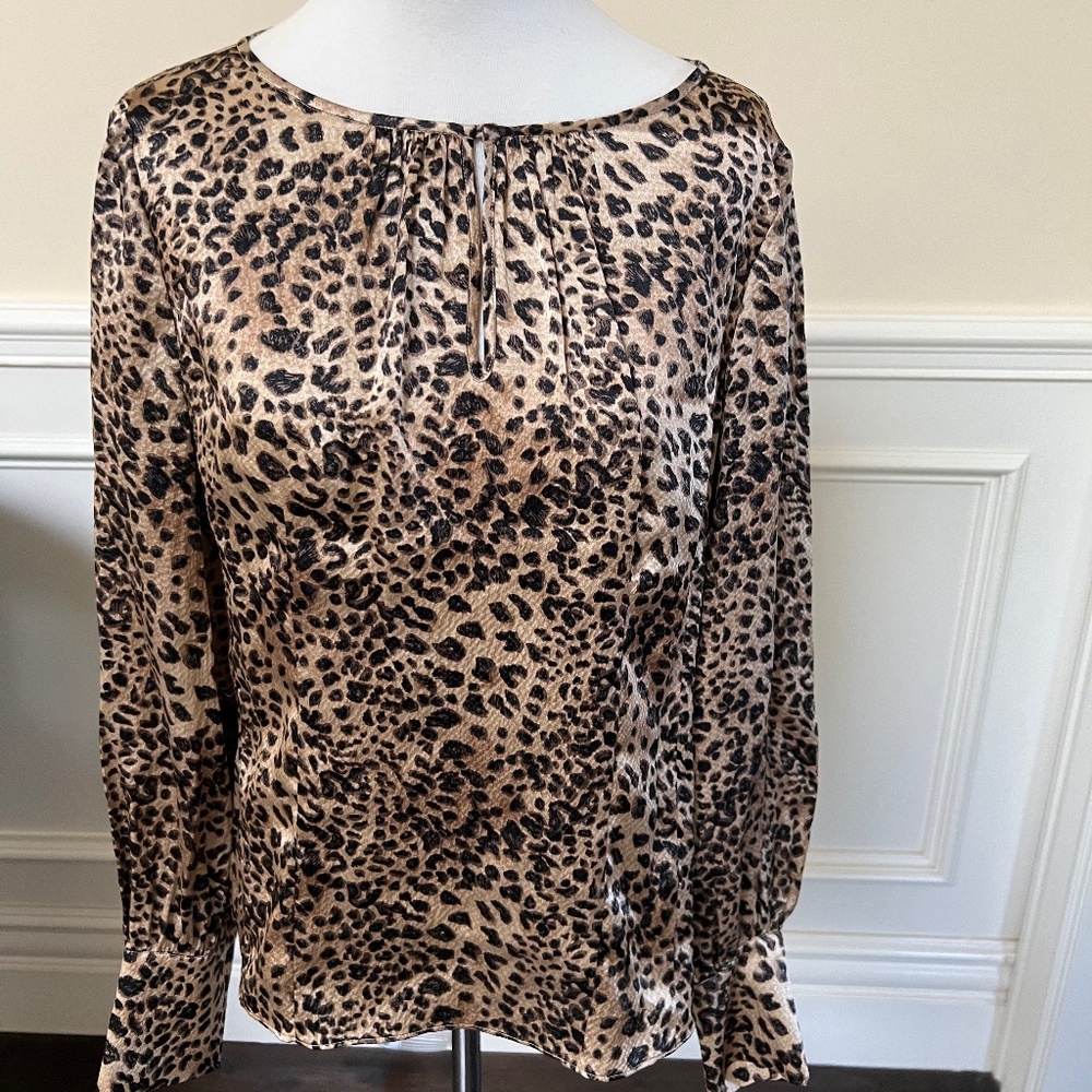 Rebecca Taylor animal print blouse